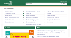 Desktop Screenshot of cheshireeast.gov.uk